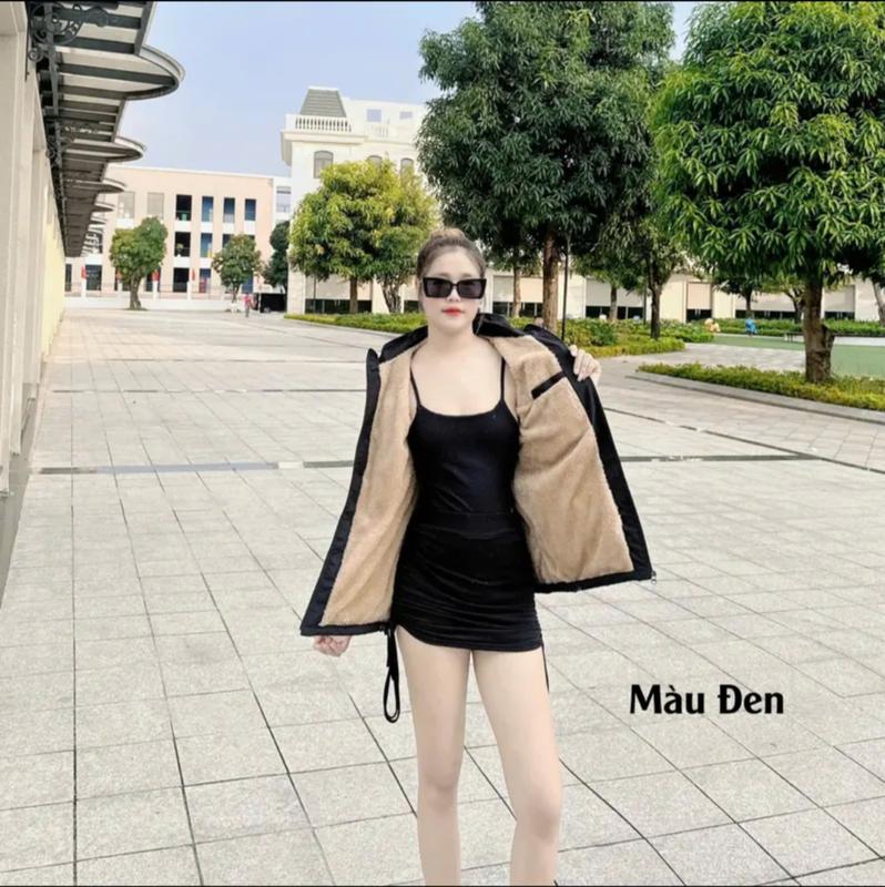 Áo khoác NỮ Lót Lông Cừu Cao Cấp Chống Thấm Nước - Women Nhung Voi Jacket Top 2
