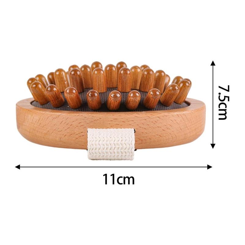 Product Introduction of Wooden Massage Body Brush Muscle Relaxation Body Massager Brush Tool Guasha Scraping Brush for Neck Thigh Legs Shoulder 0
