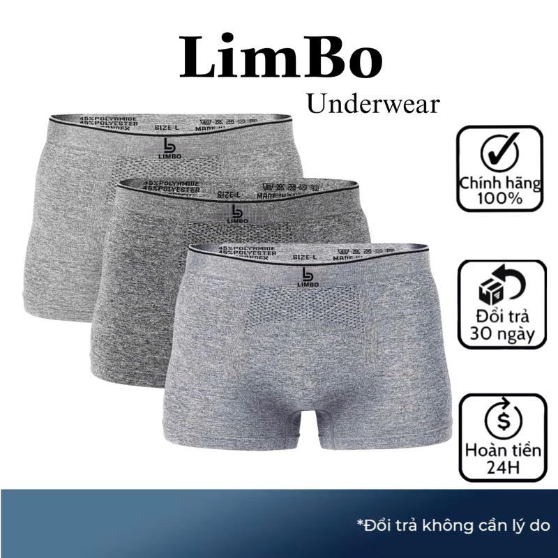 COMBO 3 Quần Lót - Sịp Đùi Nam BOXER Dệt Kim Thoáng Khí Co Dãn Kiểu Dáng Khỏe Khoắn V1 Thun Quần Boxer Menswear