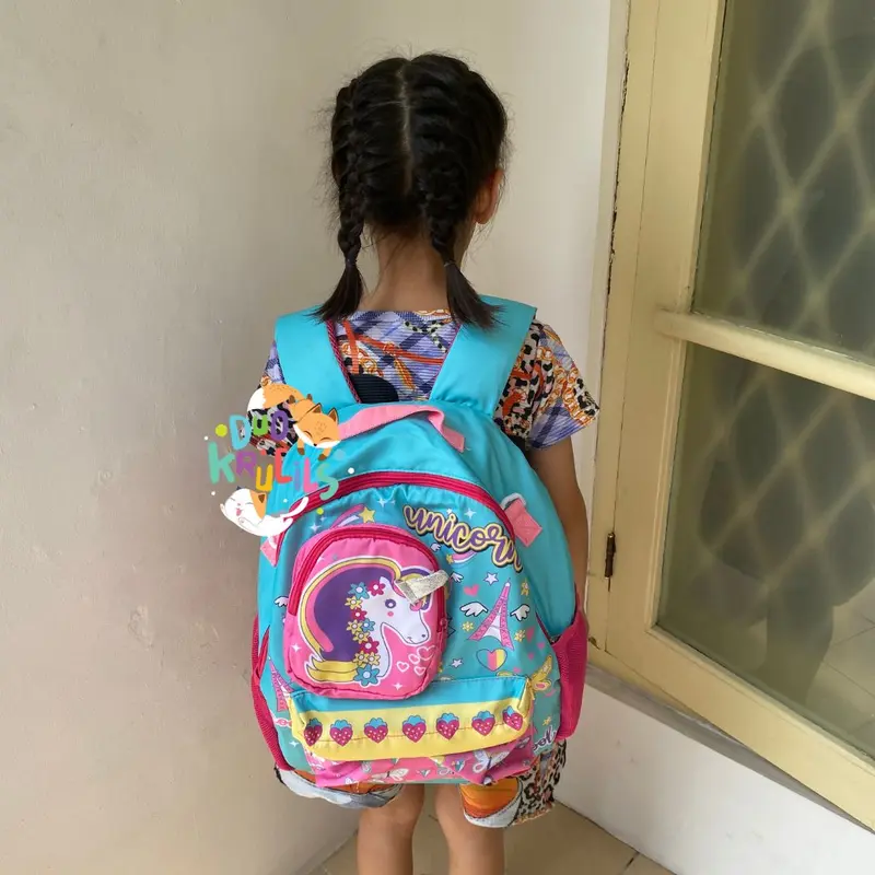Tas Sekolah anak TK SD kecil UNICORN colourful 2