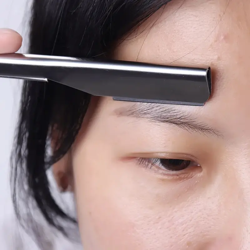 Alat Pisau Cukur Lipat Barber Pemangkas Manual Untuk Rambut Alis Kumis 3