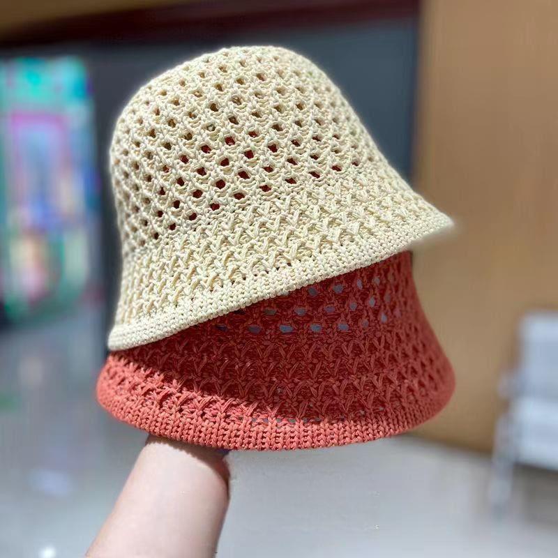 Product Introduction of 1157Fashion Luxury Women's Summer Straw Bucket Hat - Wide Brim, Foldable, Hollow, Sun Visor#FashionHat #SummerStyle #WomenFashion bucket hat 10