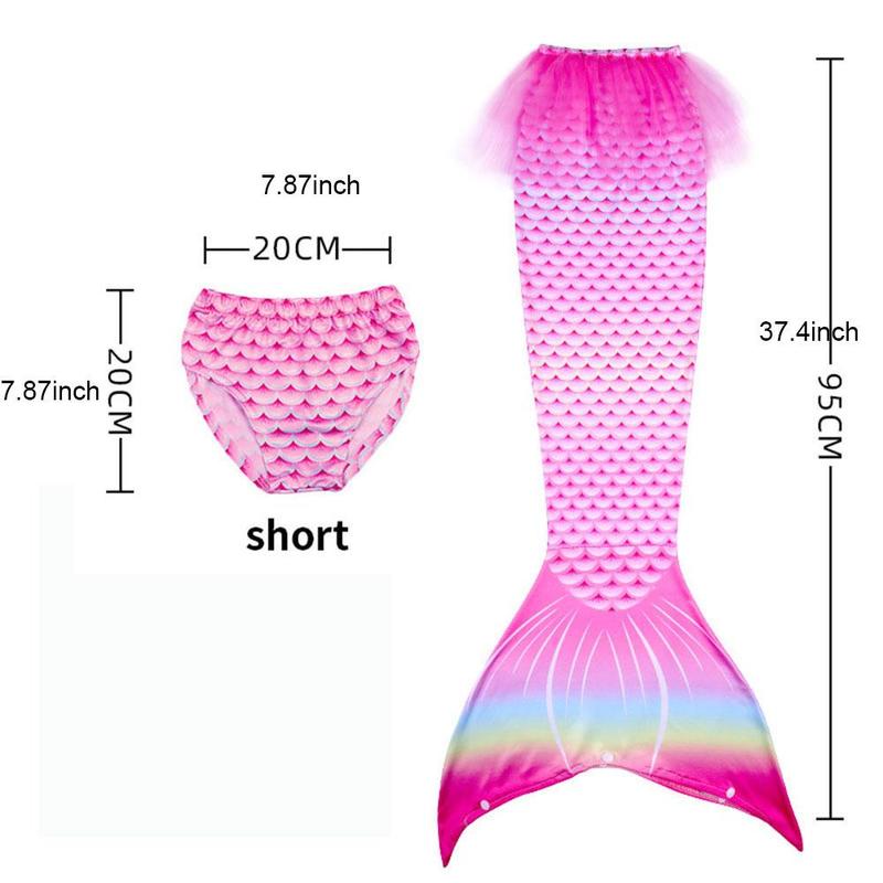 Product Introduction of Mermaid Costume Set, 1 Set Mermaid Tail & Bra & Panty Set, Party Supplies for Girls, Party Clothing for Birthday Gift, Party Supplies 1