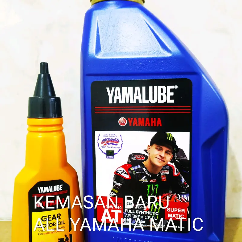 PAKET OLI YAMALUBE SUPER MATIC 1 L + YAMALUBE GEAR 100 ML ORIGINAL Mesin Motor Motor 1