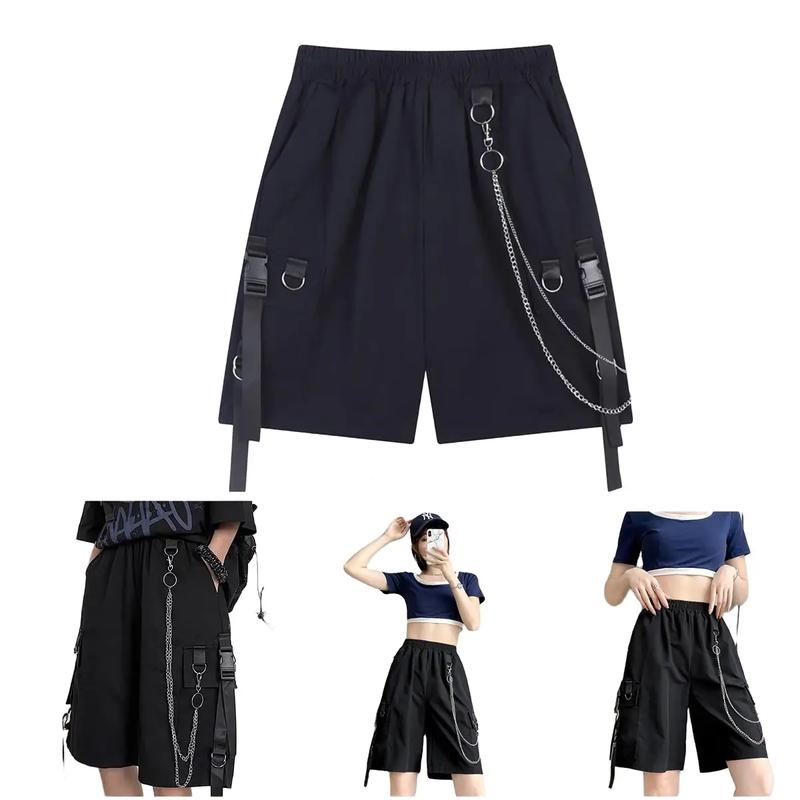 [có Bigsize] Quần Short UNISEX Nam Nữ ,Túi Hộp DÂY XÍCH đai Menswear