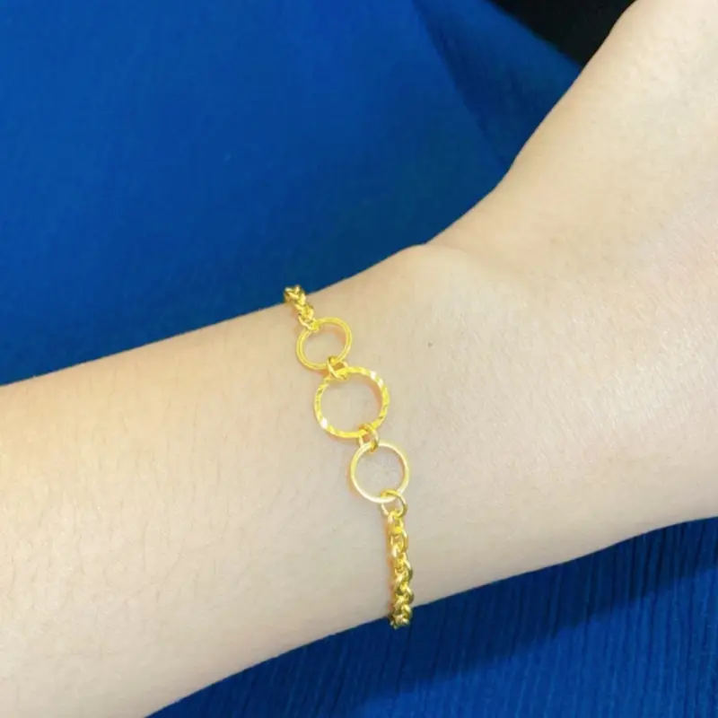 Gelang Bulat Kosong Tiga Cantik Bisa Riqwest 0