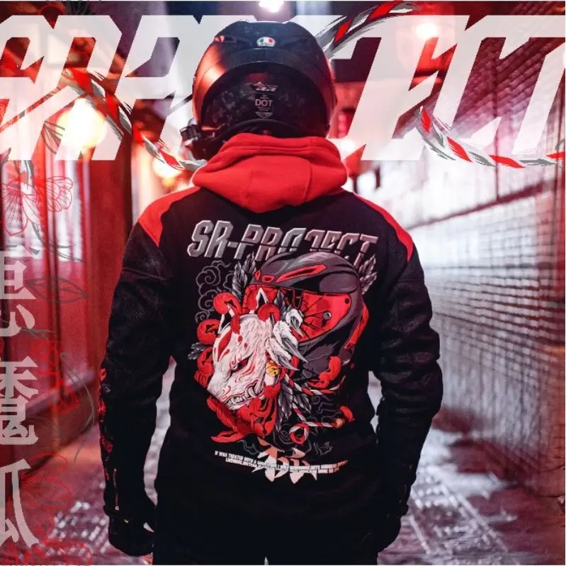 Hoodie motorsport sr project kitsune ORIGINAL Pria