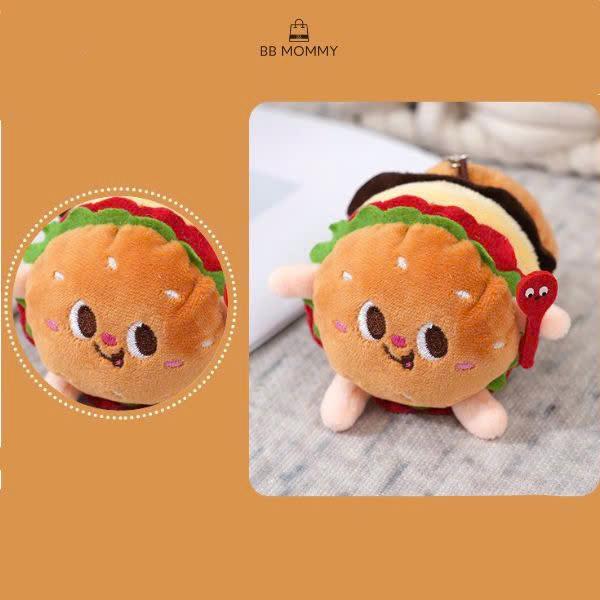 Móc Khóa BB Mommy Thú Nhồi Bông Hình Đồ Ăn Nhanh Vui Nhộn - Charm 3