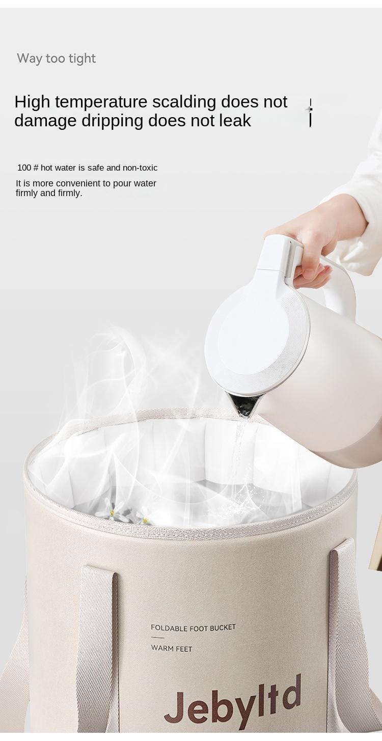 Product Introduction of Foldable Foot Bath Bag High Depth over Calf Household Portable Foot Bath Artifact Feet-Washing Basin Heat Preservation Foot Bath Barrel Constant Temperature Buggy Bag 6