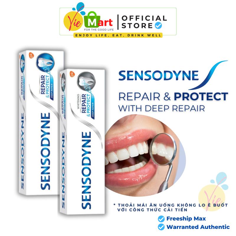 Kem Đánh Răng SENSODYNE Repair & Protect Hỗ Trợ Trắng Răng Bảo Vệ Răng Giảm Ê Buốt 100g