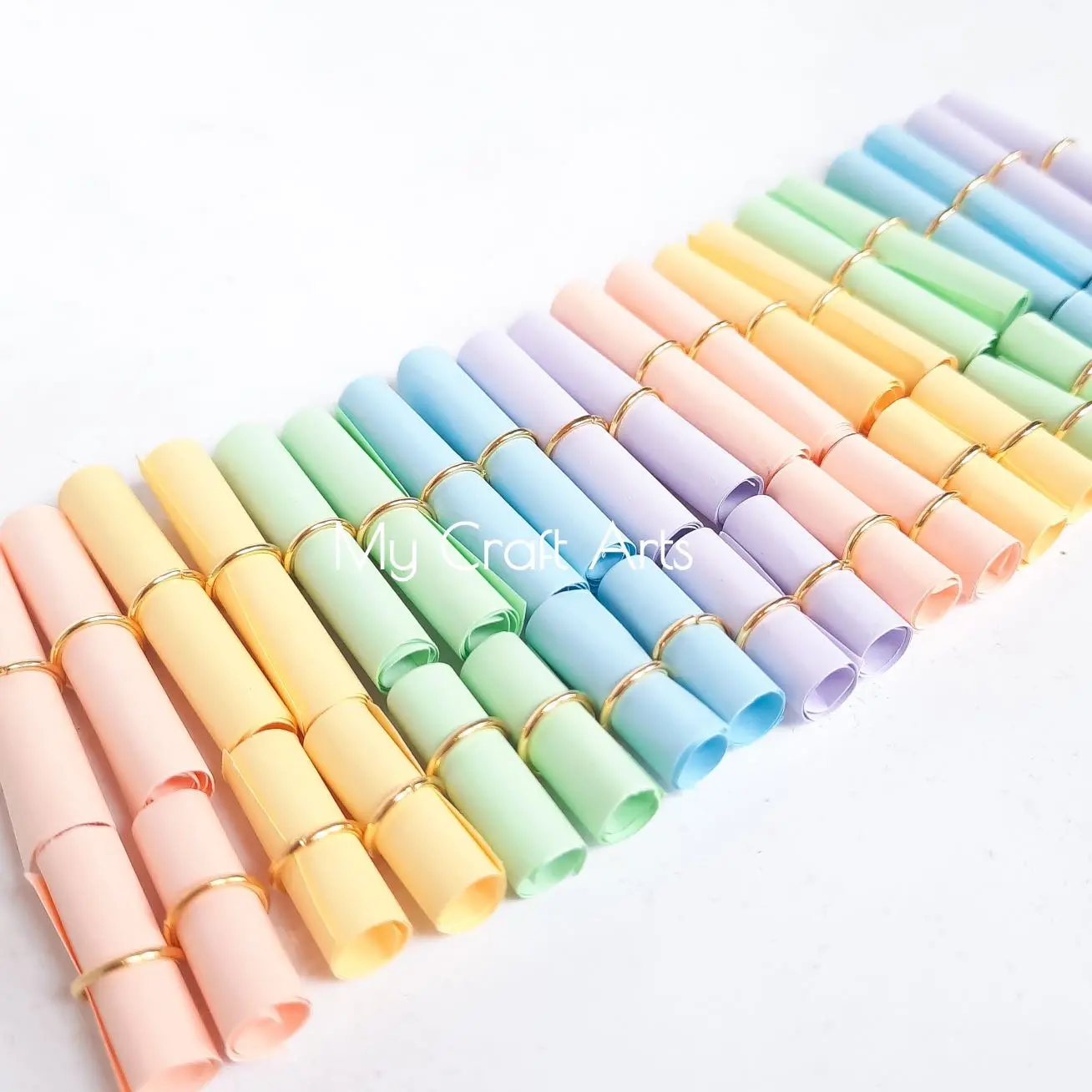 Kertas Gulung 50 pcs [Blank Paper] Paper Roll Kado Surat Unik DIY Hadiah Ulang Tahun Birthday Gift - My Craft Arts