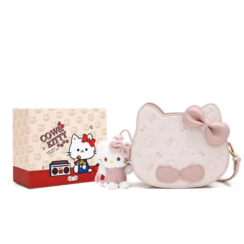 2189 TAS PREMIUM COW & KITTY PLUS BOX TAS SELEMPANG WANITA CANTIK HANDBAG MOTIF LUCU TAS JINJING WANITA 0