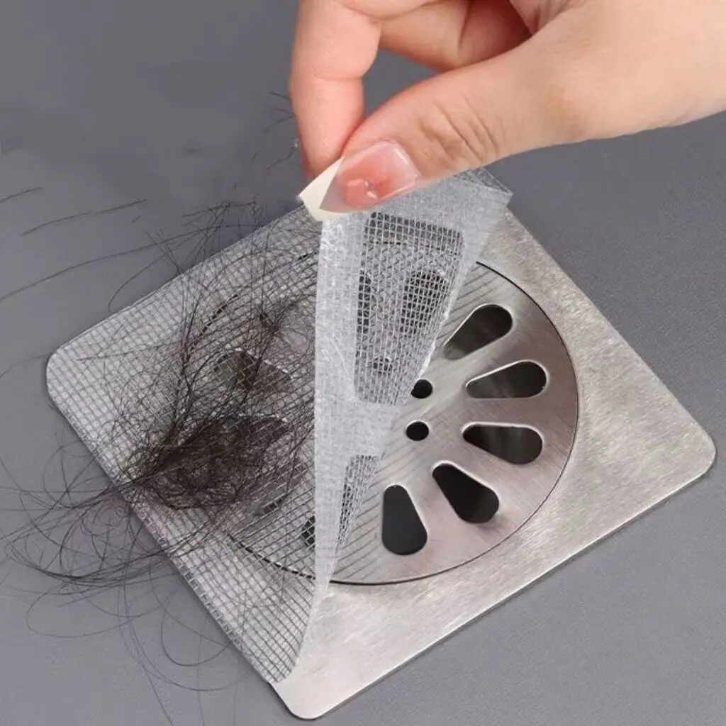 Miếng Dán Lọc Tóc Lọc Rác Ống Cống - Lưới Dán Chống Tắc Nghẽn Thoát Nước Nhanh Dùng Cho Bồn Rửa Miệng Cống Tiện Lợi