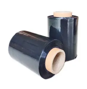 Stretch Film Hitam 10cm x 2000 – Plastik Wrapping Packing Termurah ECO 17 Mic