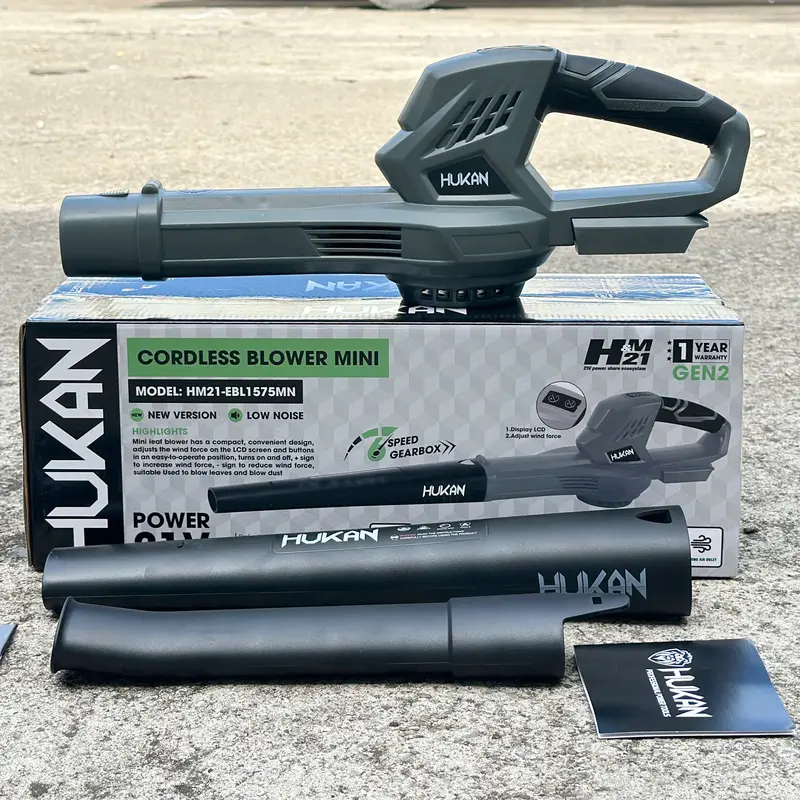 Máy Thổi Lá Pin Hukan Mini HM21-EBL1575MN 6 Cấp Chỉnh Tốc Bảo Hành 6 Tháng 1