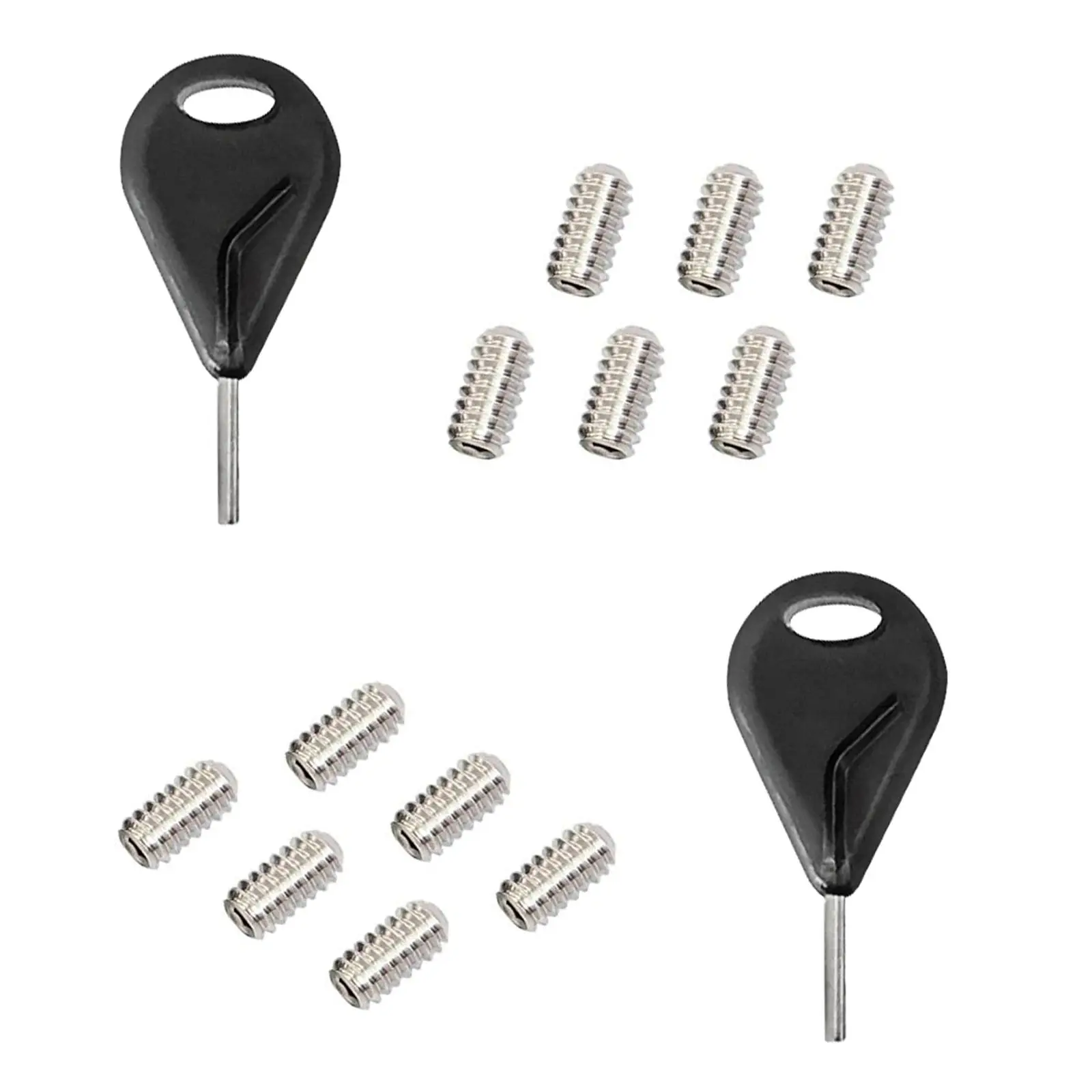 2 Pcs Surf Fin Key with 12 Pcs Fin Screws Surfboard Fins Fin Screw Surfing Board Fin Screws Replacement Kit Surfing Accessories