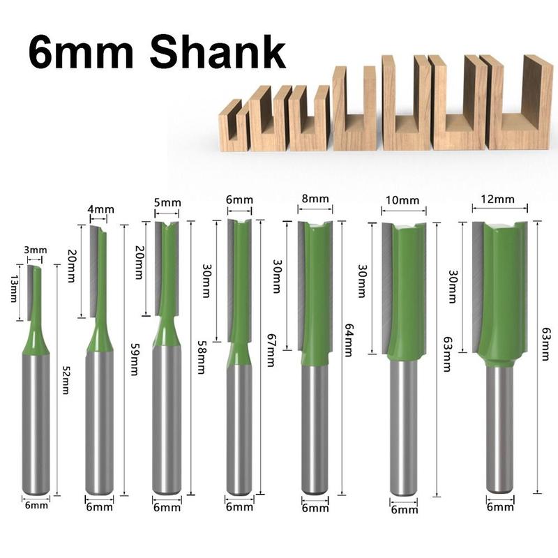 Metal Hardwa Khắc gỗ Hai cạnh Dụng cụ chế biến gỗ Dụng cụ cắt rãnh Mũi Bộ định…
