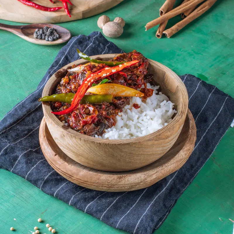 Gratis Ongkir Dendeng Sapi Baladonesia 200gr / Oseng mercon Daging  / sambal balado pedas enak lembut dan gurih tanpa bahan pengawet 6