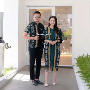 Tenun Asri New Series Alexandra Dress Set Couple Baju Pasangan Pria Wanita Kondangan Prewedding Natal imlek lebaran pakaian perempuan