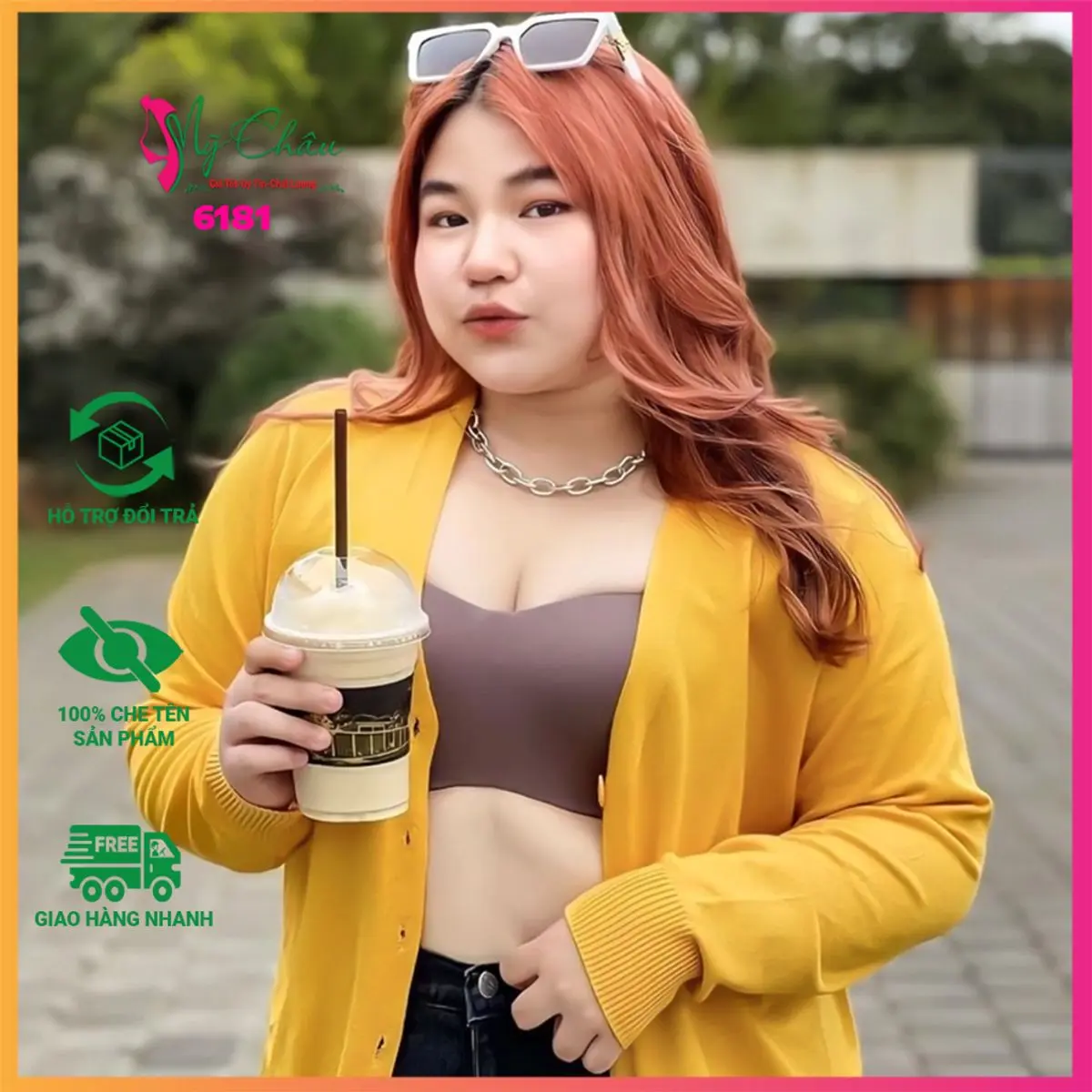 Áo ngực Bᶖgsize cúp C, quả ngang, Sisterhood 6181 chống tụt, áo lót Thái vải su bản lớn, không mút, có gọng, Mỹ Châu