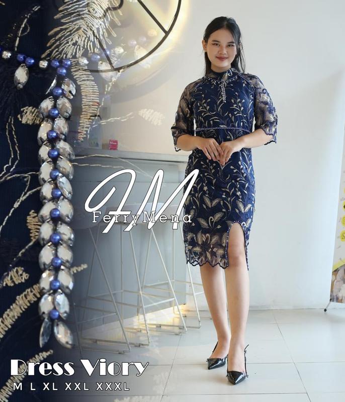Dress Terbaru Viory Payet Natal 2023 Dress Jumbo LD 120/Dress/Dress Kondangan/Dress Simpel Elegan/Dress Kondangan Elegan/Dress Wanita Gereja/HafisOlshop 3