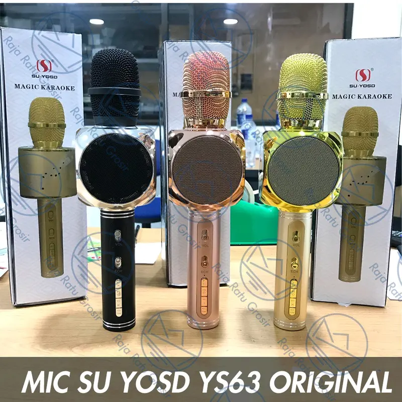 MIC SU YOSD YS63 ORIGINAL Portable Wireless Microphone Speaker Karaoke Bluetooth 2