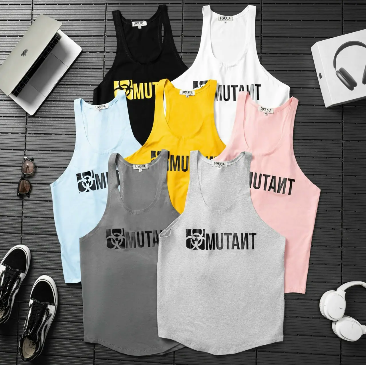Áo Tanktop Ba Lổ Gym Thun Cotton Thoáng Mát
