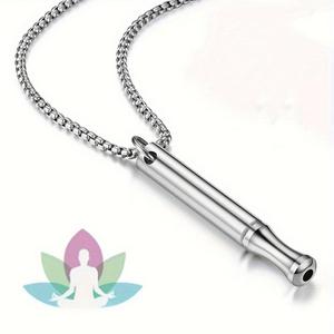 Stainless Steel Anxiety Release Necklace, Mindfulness Breathing Necklace, Stress Relief Necklace, Sports & Outdoor Accessories