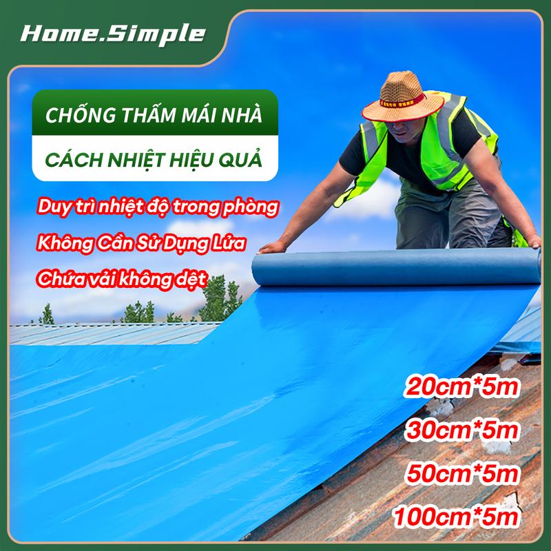 MÀNG CHỐNG THẤM PVC Cuộn 5 mét băng keo dán rộng 20cm/30cm/50cm Siêu Dính Miếng dán chống thấm Miếng dán chống thấm nước bang  keosieudinh