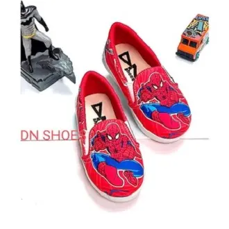 Sepatu Slip On Anak Laki-Laki Karakter Spiderman Merah 0