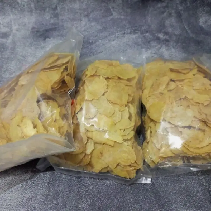 Emping Remuk / Emping Patah / Emping Remukan / Emping melinjo Pajang 400 gram Siap Goreng Pedas Camilan snak 5