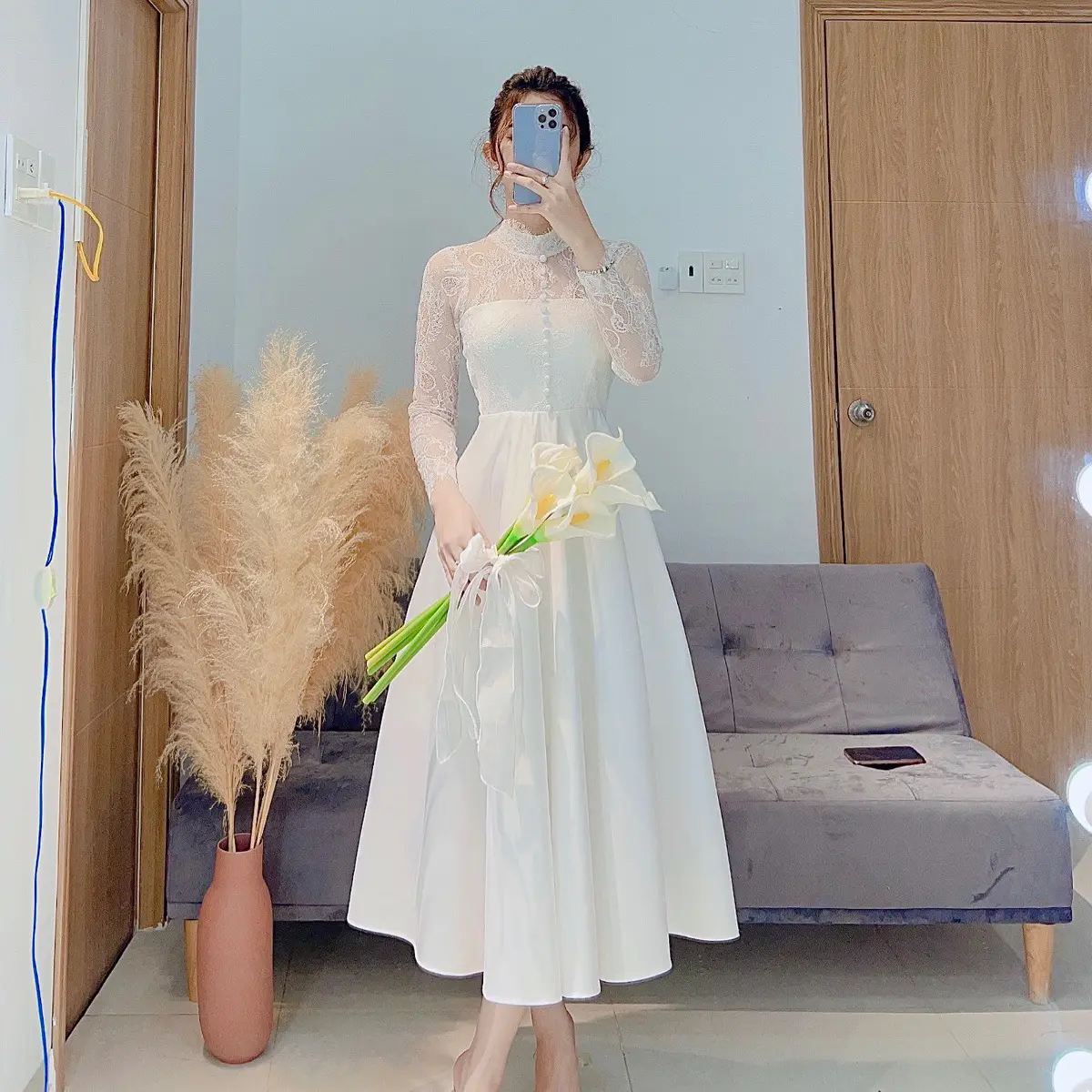 Đầm ren mi