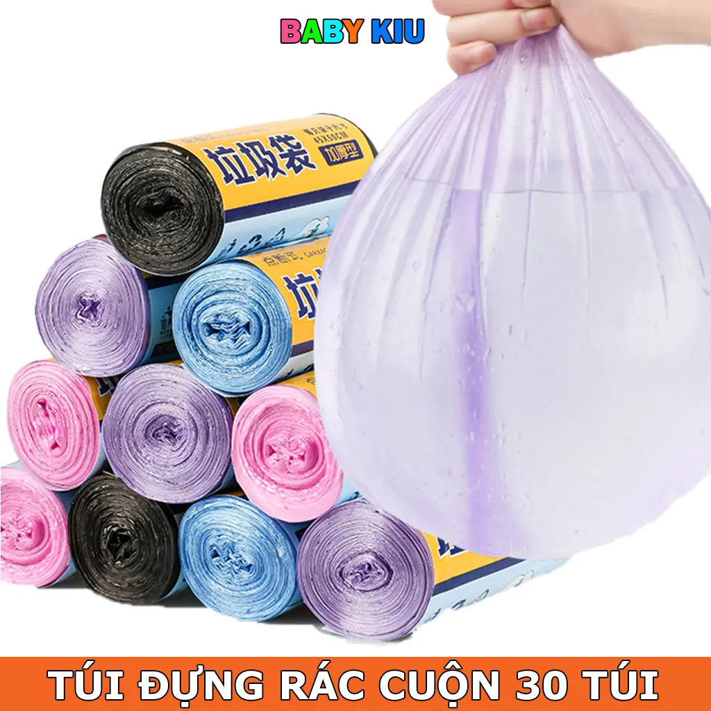 (30 Túi) Túi đựng rác cao cấp loại 30 túi.