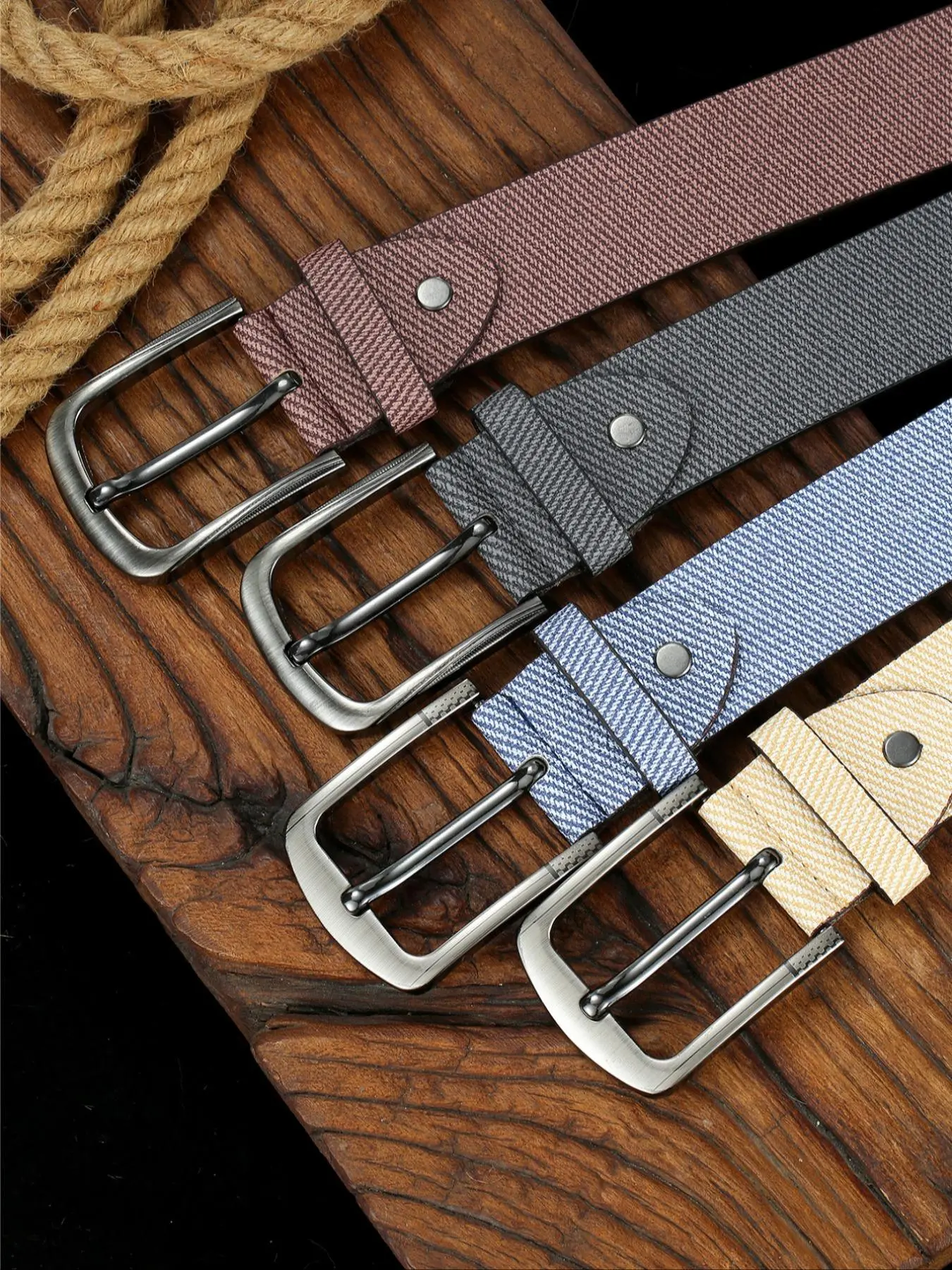 Men's Minimalist Casual Plain Color Belt, Fashionable Belt for Daily Clothing Decor, Trendy All-match & Exquisite Belt for Birthday Gift