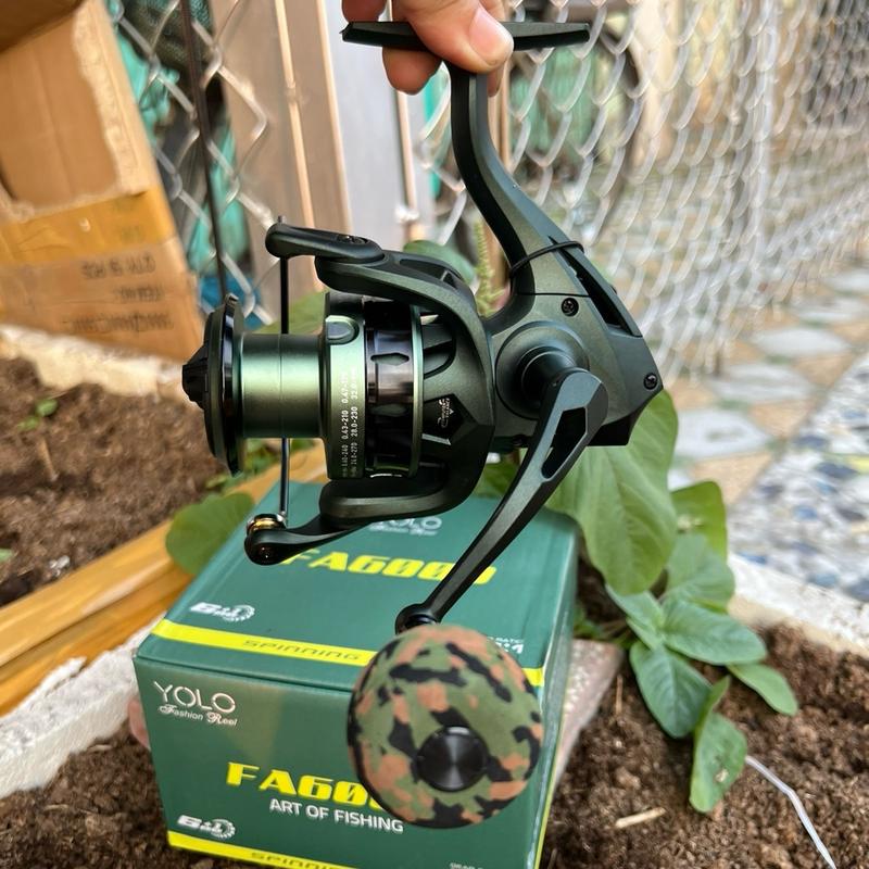 ￼Máy câu cá Yolo FA mẫu mới 2024 tay quay núm độ rằn ri cực đẹp dành cho anh em câu sông bè Fish Đi Câu Fishing Bắt Cá