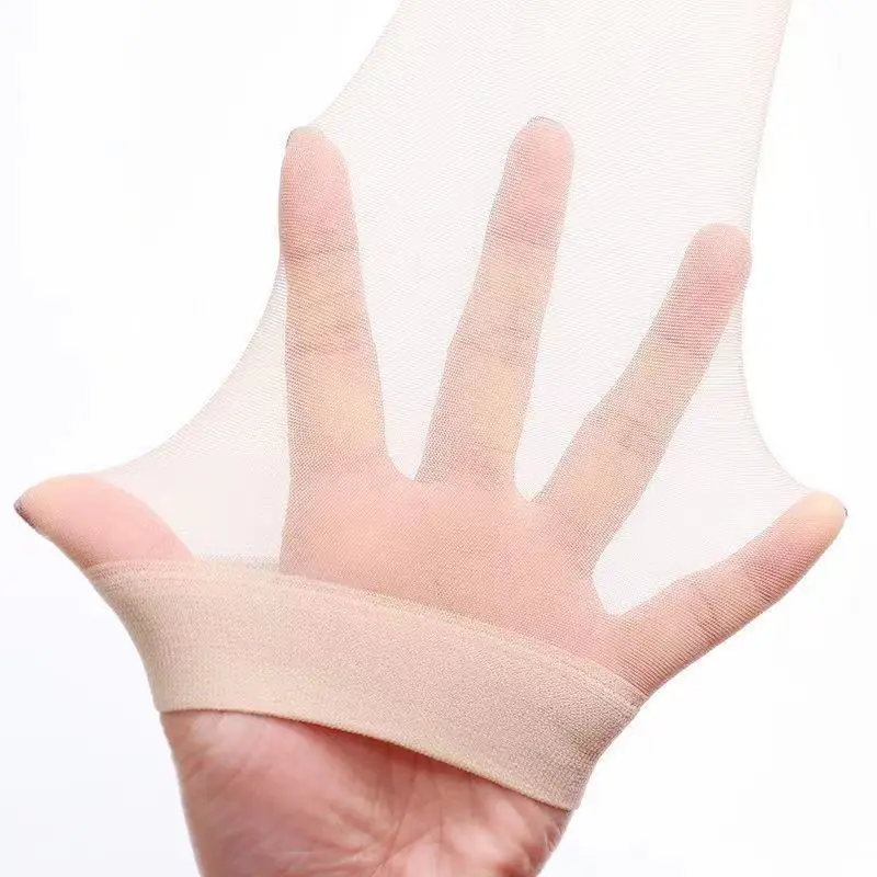 Tất Lụa, Giữa Bắp Chân, Siêu Mỏng, Tất Dài, Dành Cho Nữ, Màu Da Thịt, Phong Cách Hàn Quốc, Nửa Ống, Mùa Hè, Nửa Cắt, Tất Ống Trong Suốt, Chống Vón Cục