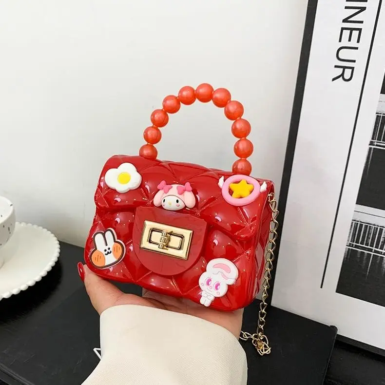 HYGGE-Tas Mutiara Jeli Stiker 3D Tas Selempang Anak Fashion 5