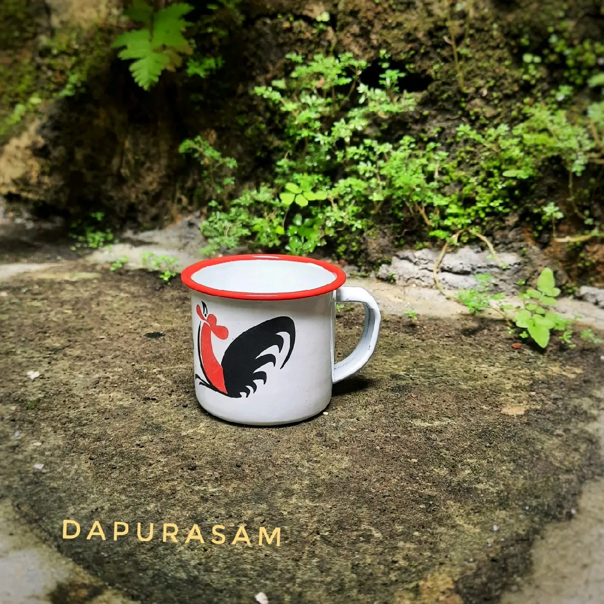 Enamel Kitchenware Gelas Mini Ayam 6cm Kapasitas 100ml - Cocok untuk Kopi Pahit