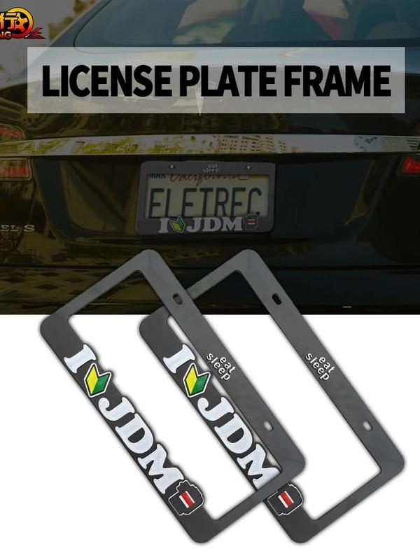 Product Introduction of Spot Goods COD 1PCS Car License Plate Frame Standard ABS JDM Style For Decoration Auto Number Plate Frame 27