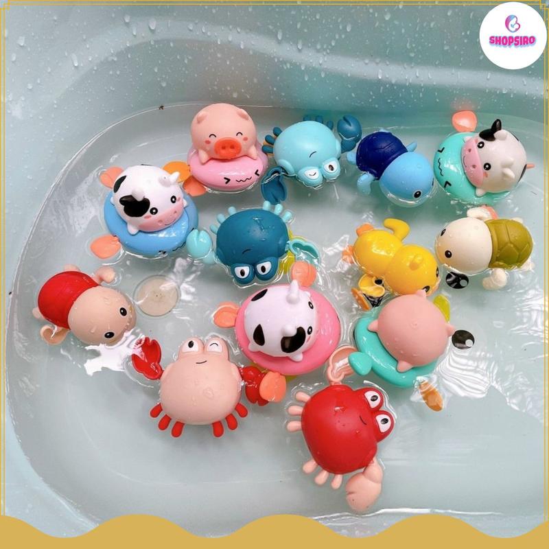 Đồ chơi nhà tắm cho Bé, Rùa bơi trong nước, đủ loại con vật cho Bé lựa chọn RÙA, VỊT, CÁ Voi, ẾCH, HEO, CUA, BÒ, CHÓ, THỎ, TÀU NGẦM