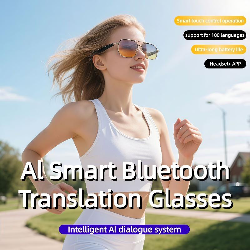 GY300 AI Smart Glasses Voice Chat Voice Assistant Control Remote Photography Bluetooth Calling Glasses Music player sunglasses - Image 5