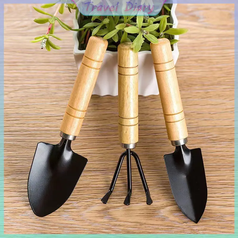 3Pcs/Set Small Plants Garden Tools For Garden Plants Flower Pot Cactus Vegetables Digging Weeding Indoor Mini Garden Tool Set
