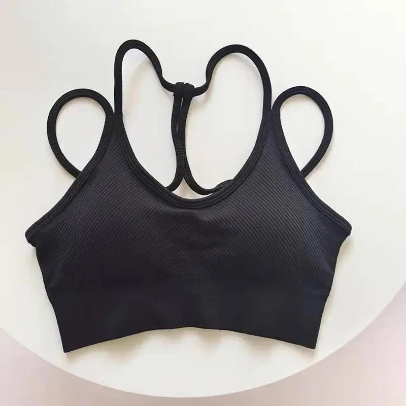 ‌Áo Yoga Họa Tiết Lưng Đẹp Vải Khô Nhanh Size S-L Màu Đen/Tím/Xám Phong Cách Thể Thao 2025 3