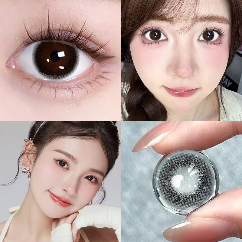 [14.0mm-14.2mm] Kính áp tròng 0 độ, 6 tháng, hàm lượng nước 40%, phong cách Hàn Quốc, đôi mắt huyền kiểu dáng tự nhiên