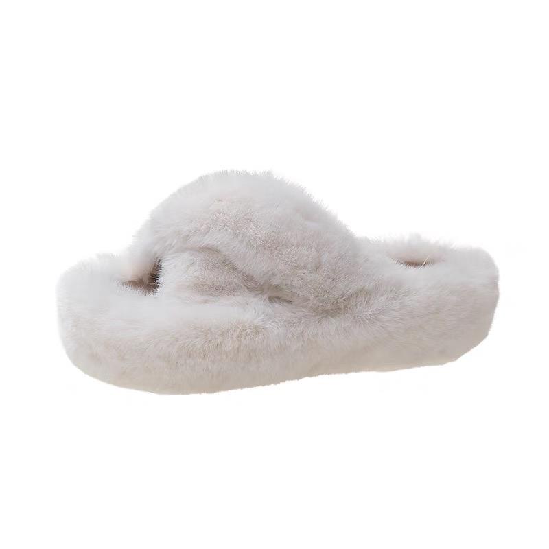 DÉP BÔNG ,DÉP LÔNG BẢN QUAI CHÉO loại ( 5cm) Mùa đông Slipper DéP Nữ Women Có Quai Quai Ngang