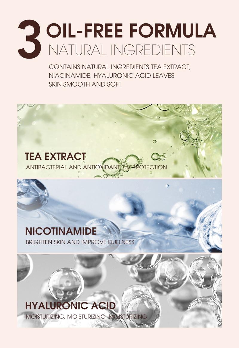 Product Introduction of Pore-correcting and Moisturizing Face Primer with Concealing Effect Facial Lightweight Makeup Skincare Smooth Daily Flawless Radiant 5