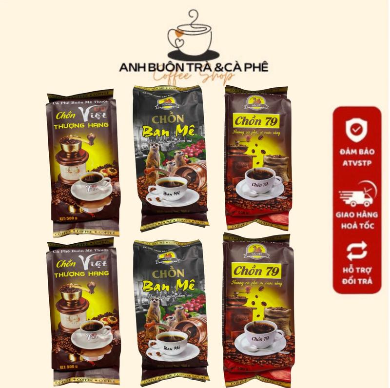 Combo 3kg Cà Phê Hương Chồn 79N2, 2 Gói Thượng Hạng, 2 Gói 79nâu, 2 Gói Ban Mê Cafe Coffee