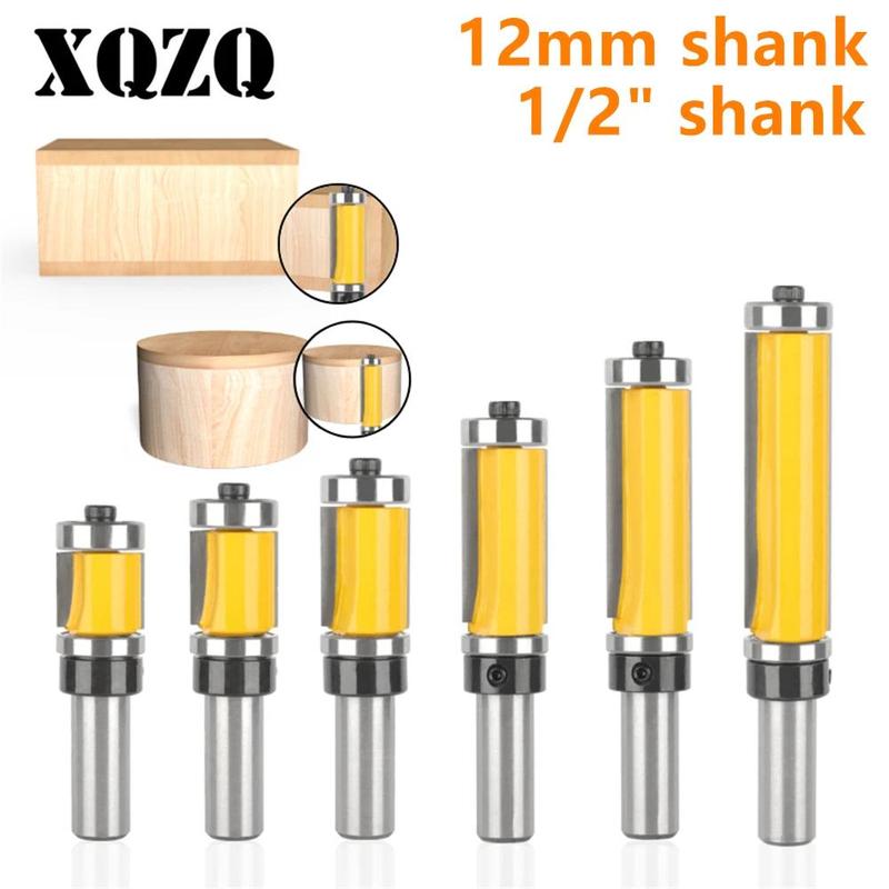 12mm 12.7mm Flush Trim Bit with Double Bearing Router Bit Woodworking ...