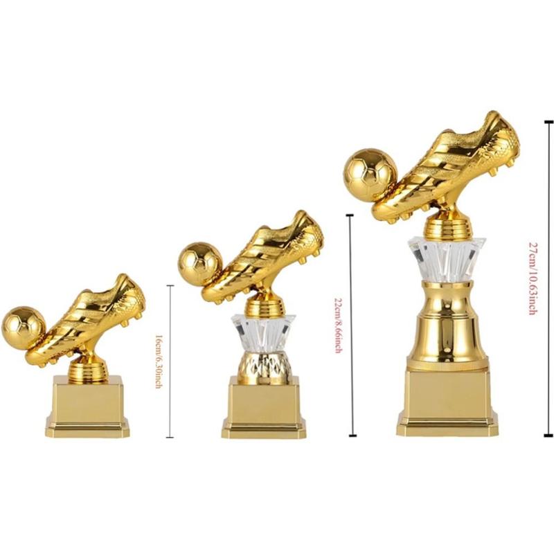 Product Introduction of Model Youth Sports Golden Boot Award Trophy Football Match Excellent Player Award Football Shoe Award Competition Honor Plastics Soccer Trophies Football Fans Gift 10