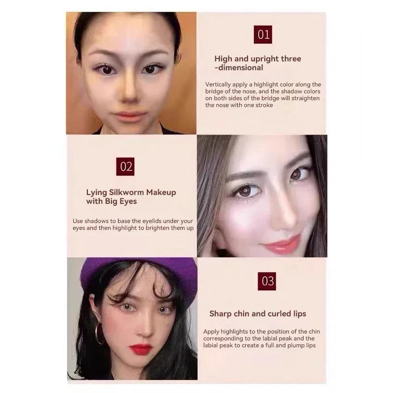 Bronzer Concealer Contouring Stick Makeup Long lasting Face Highlighter Makeup Shadow High Quality Facial Brighten Cosmetics 1